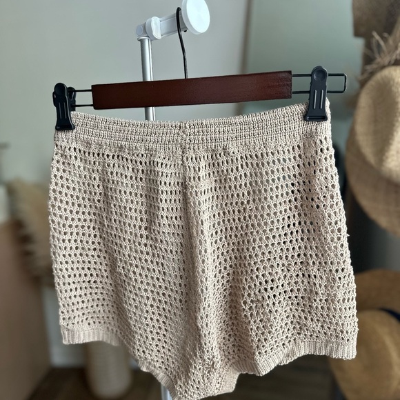 Women's Crochet Knit Shorts - Picture 2 of 5